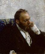 Ilya Repin Portrait of Professor Ivanov 1882 France oil painting artist